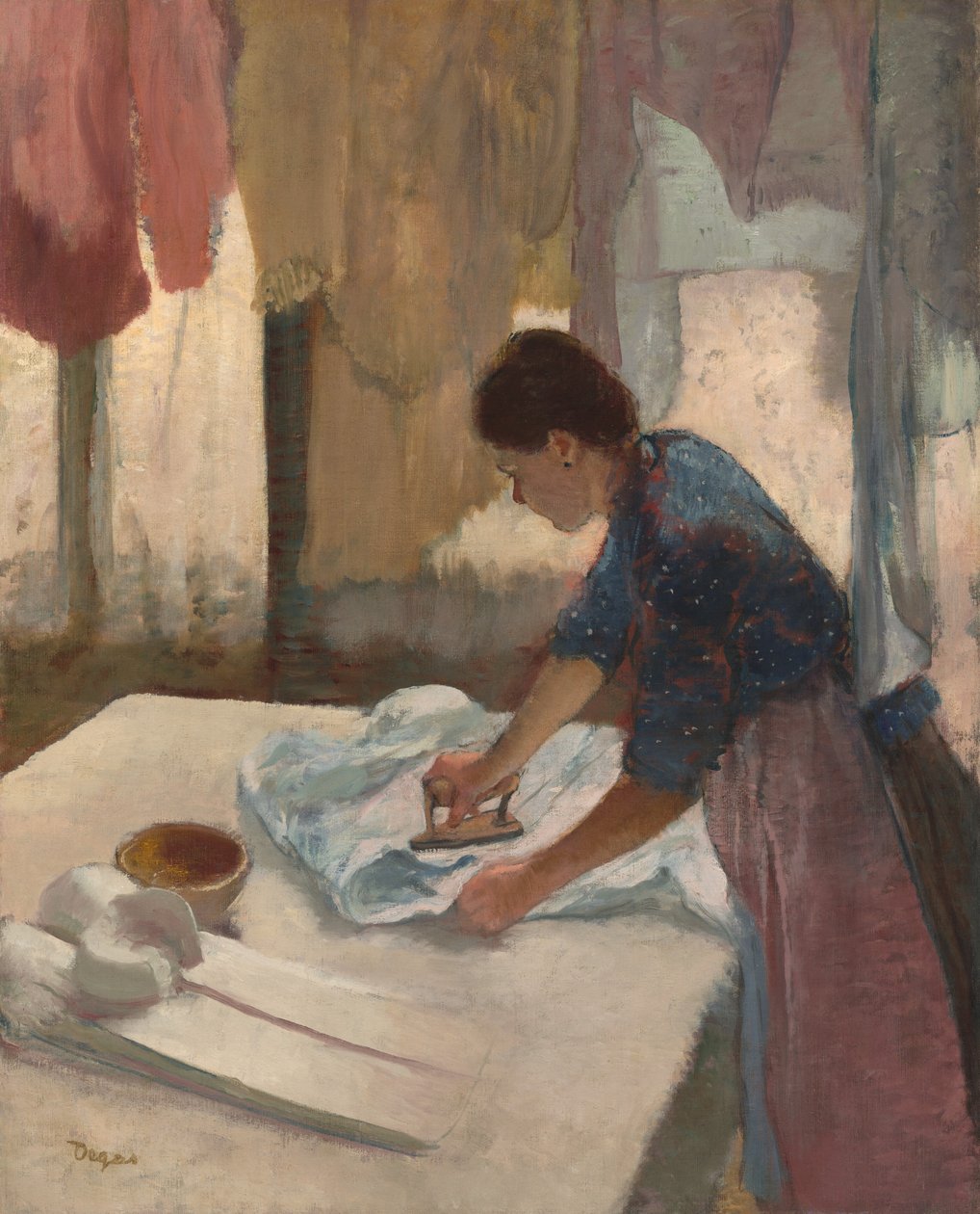 Nővasalás, megkezdődött c. 1876, elkészült c. 1887. alkotó: Edgar Degas