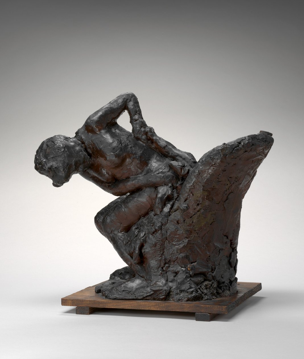 Ülő nő, bal csípőjét törölgeti, 1890-es évek, 1911. alkotó: Edgar Degas