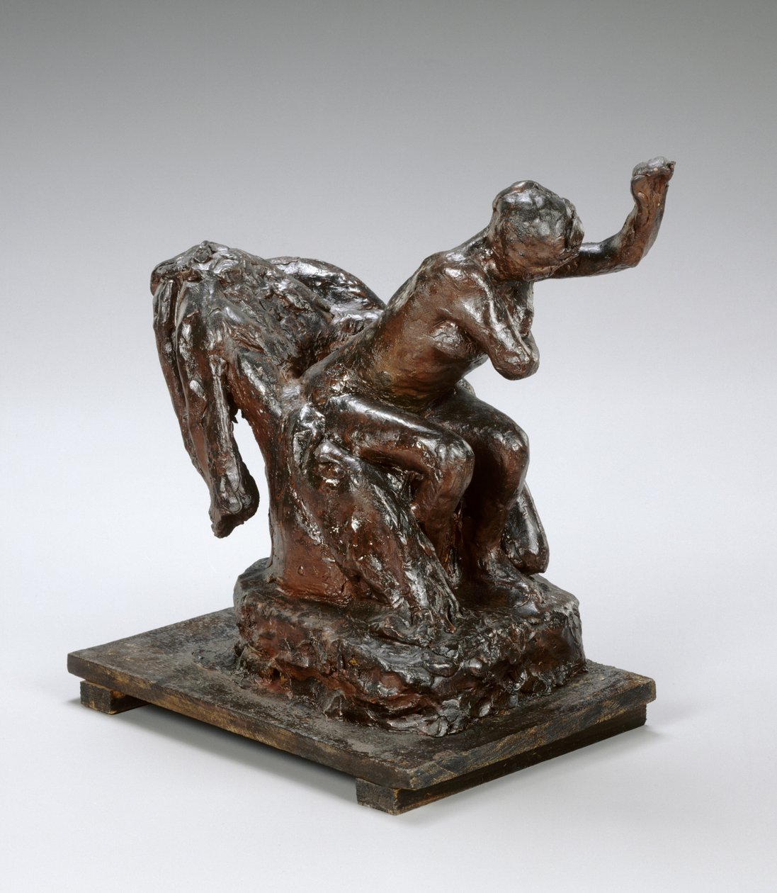Fotelben ülő nő, bal hónalját törölgeti, c. 1890-es évek. alkotó: Edgar Degas