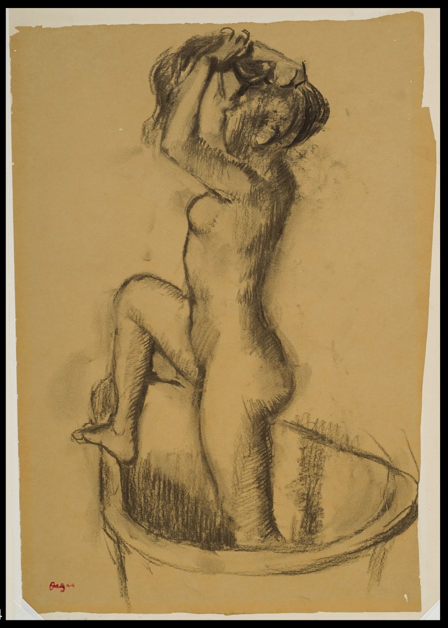 Kádban álló nő, 1890-92 körül alkotó: Edgar Degas