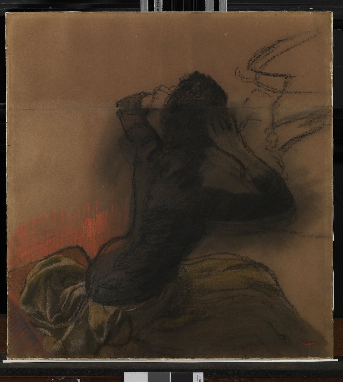 Haját igazgató nő, 1884 körül alkotó: Edgar Degas