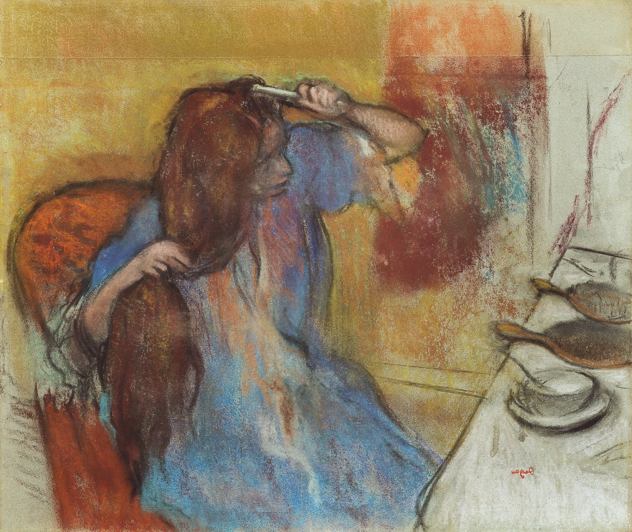Nő a WC-nél; Femme a sa Toilette, 1889 körül alkotó: Edgar Degas