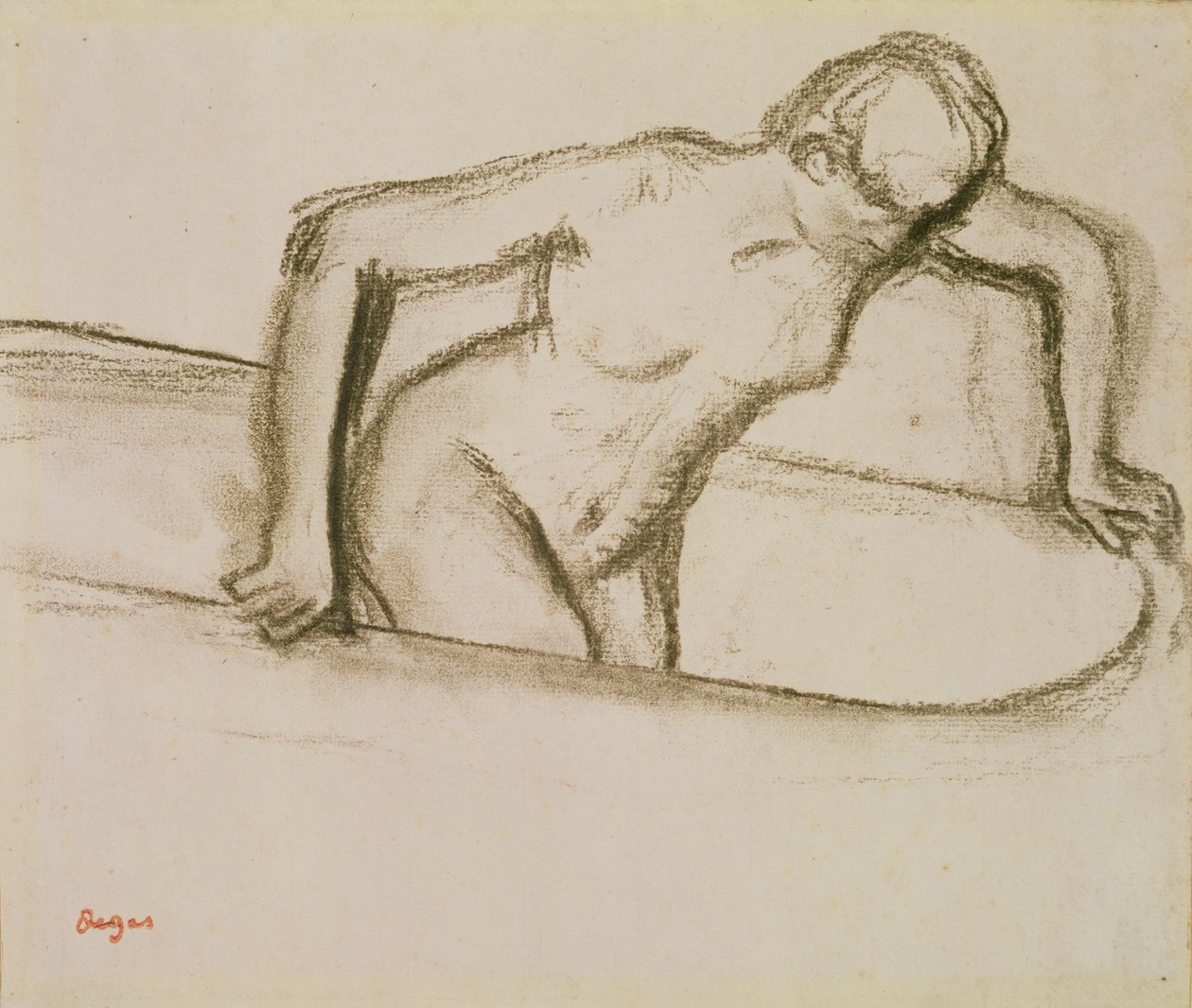 Nő a kádban alkotó: Edgar Degas