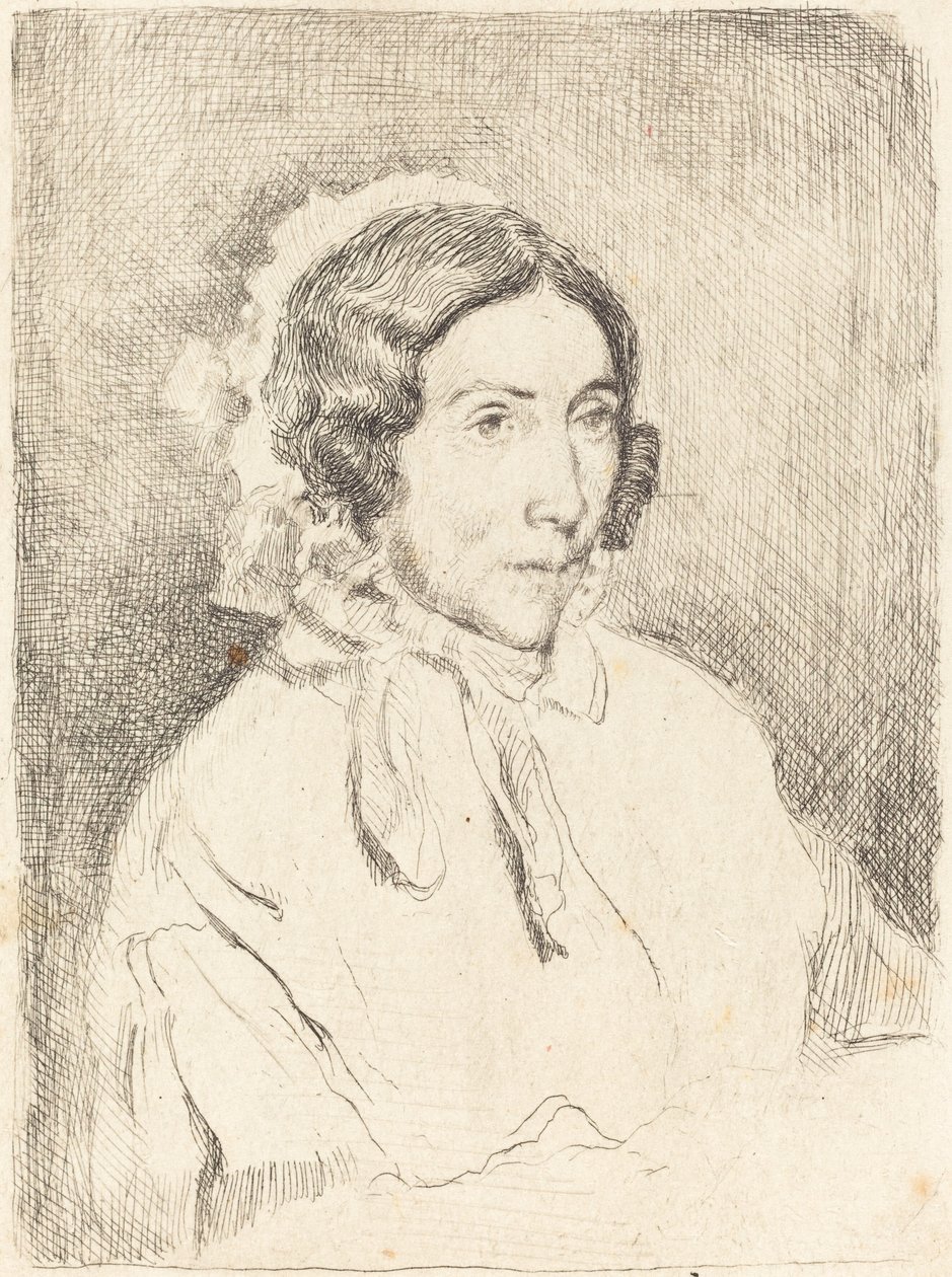 Nő fodros sapkában (Dame agée) alkotó: Edgar Degas
