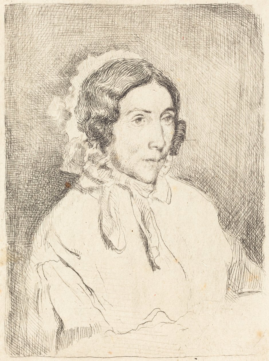 Nő fodros sapkában (Dame agée) alkotó: Edgar Degas