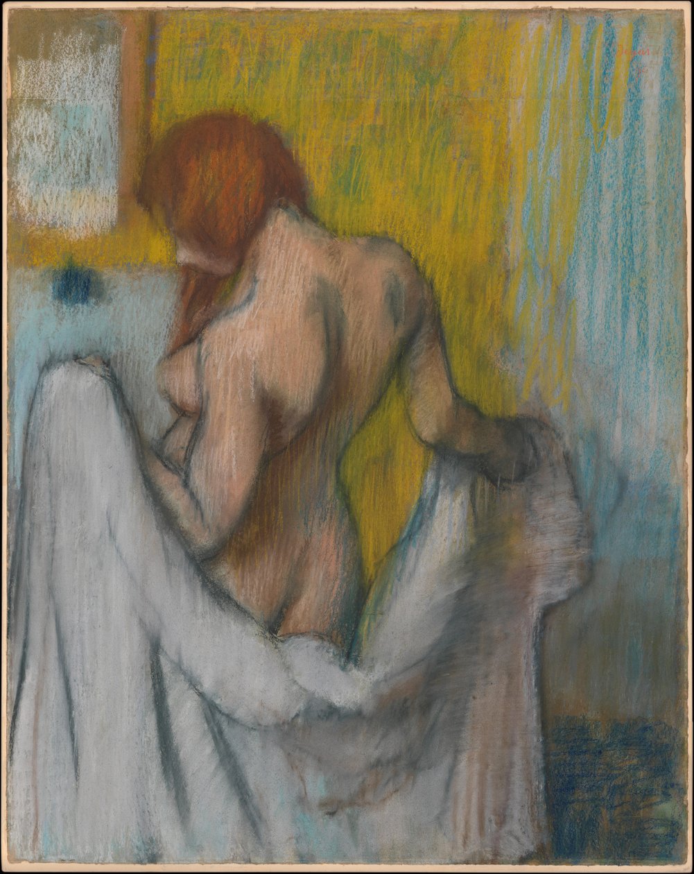 Frau mit einem Handtuch alkotó: Edgar Degas