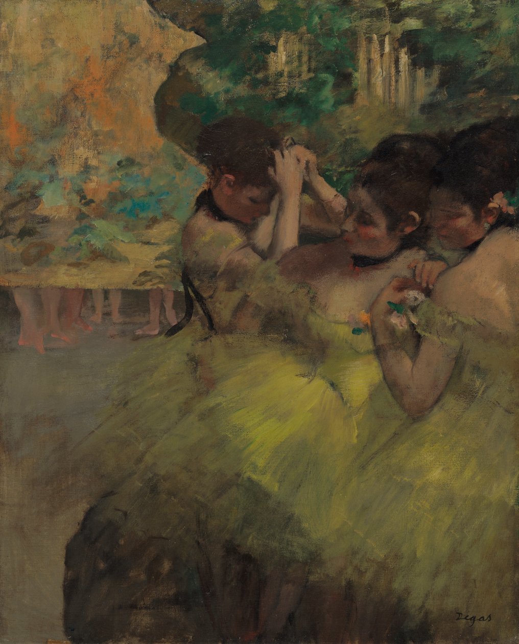Sárga táncosok (In the Wings) alkotó: Edgar Degas