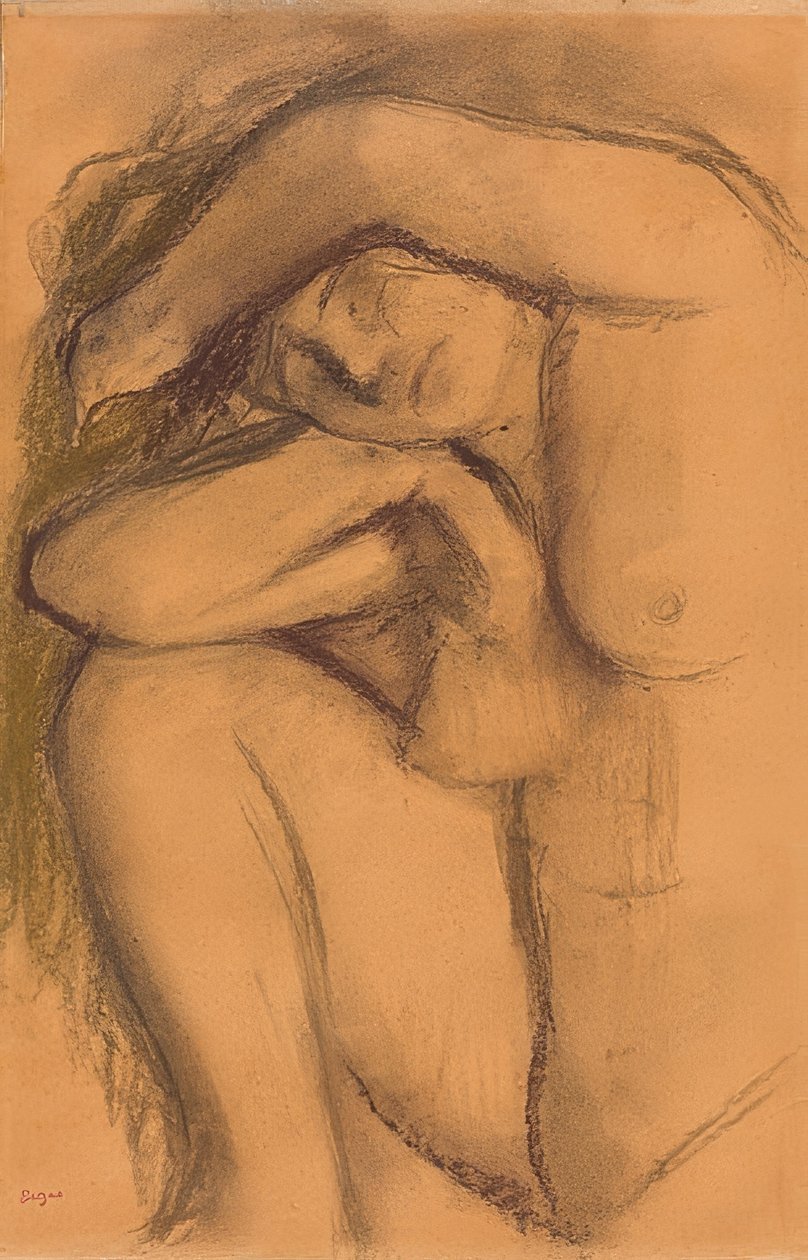 Étude de Nu (Aktsudie). Um 1888-92 alkotó: Edgar Degas