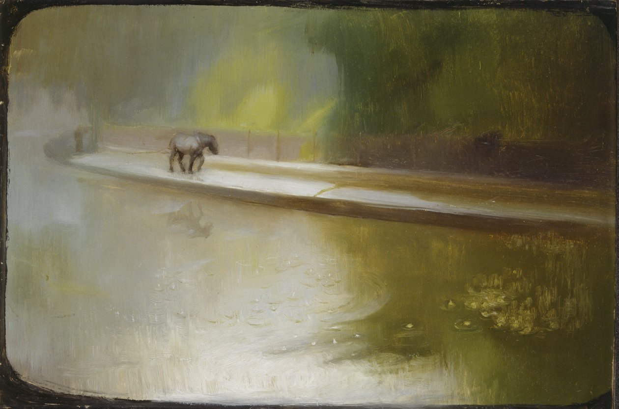 Jó reggelt: Glamorgan-csatorna (olaj, tábla) alkotó: Edgar Herbert Thomas