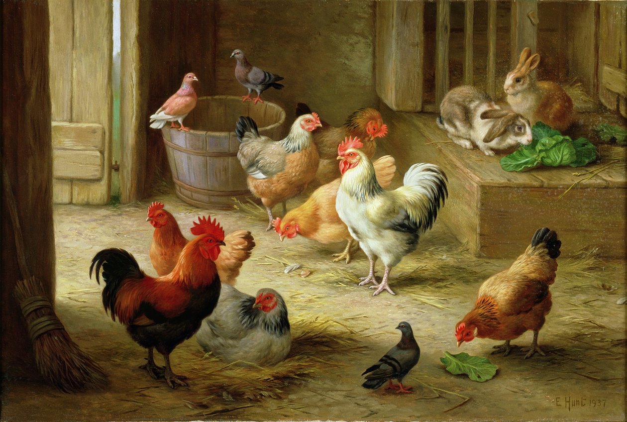 Tanyasi jelenet alkotó: Edgar Hunt