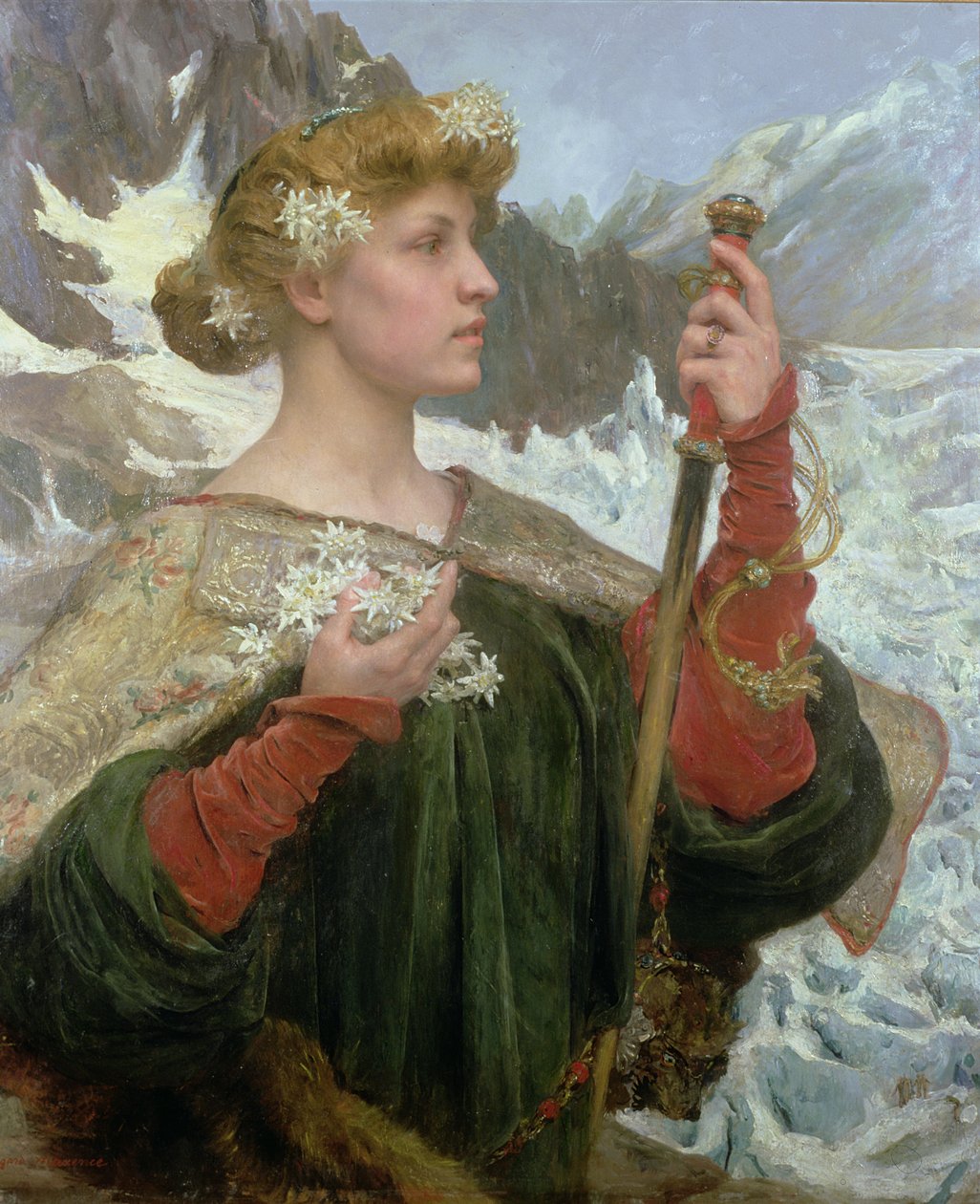 Edelweiss (olaj, tábla) alkotó: Edgar Maxence