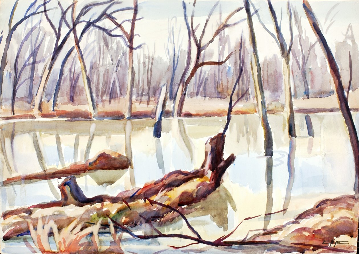 Rock Creek, Winter, kb. 1920-1929. alkotó: Edgar Nye