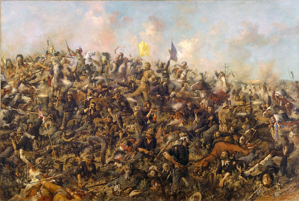 Custers Last Stand by Edgar Samuel Paxson, 1899 alkotó: Edgar Samuel Paxson