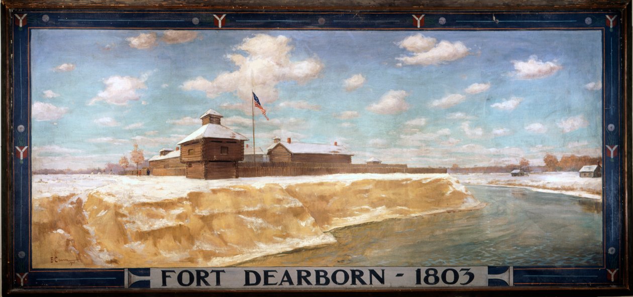 Fort Dearborn – 1803, 1903 alkotó: Edgar Spier Cameron