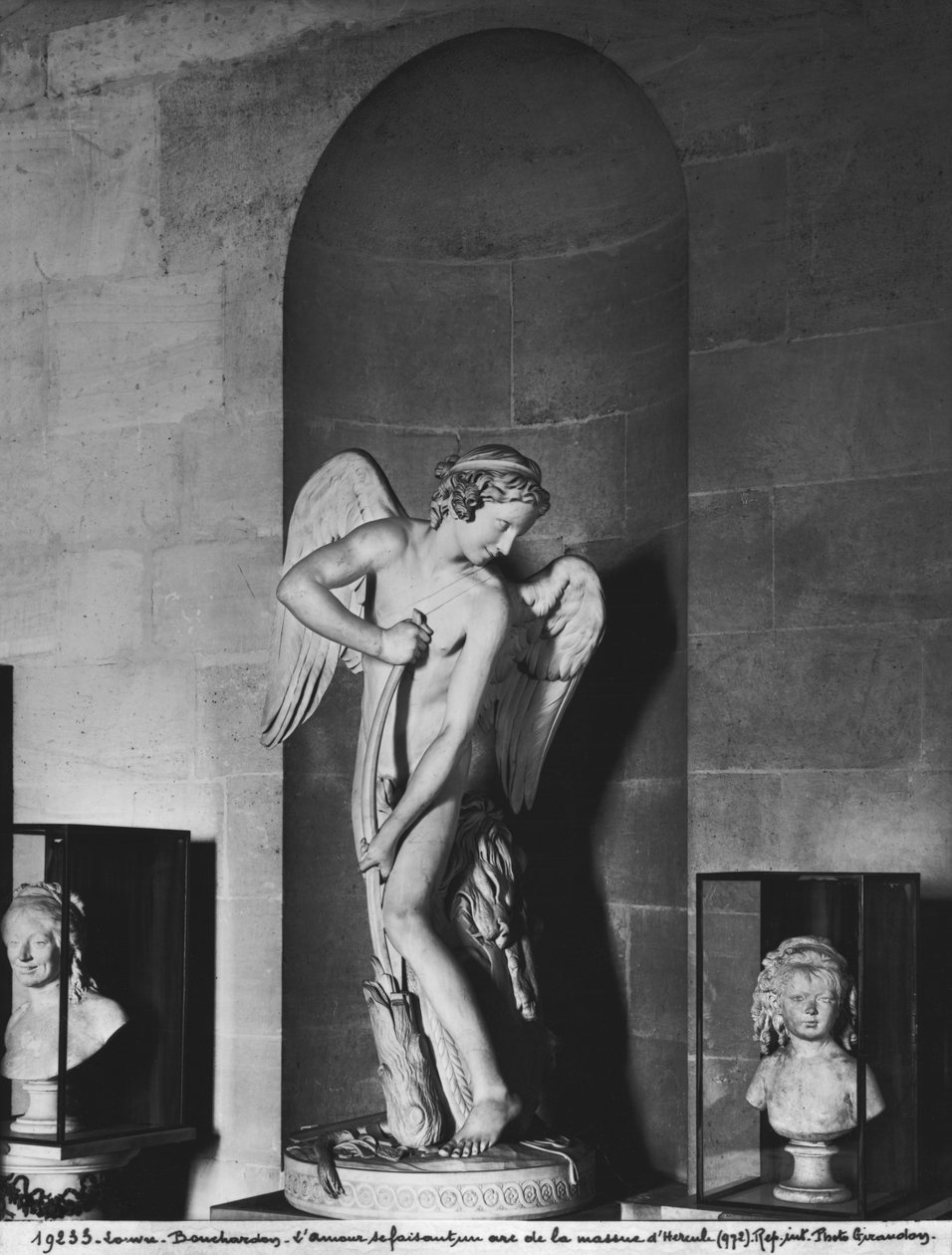 Ámor íját faragja a Herkules klubból, 1747-50 (lásd még: 346091) (márvány) alkotó: Edmé Bouchardon