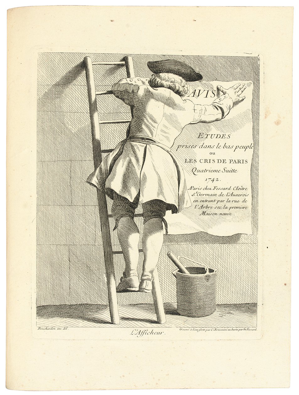 A plakát, 1737-1746 körül alkotó: Edmé Bouchardon