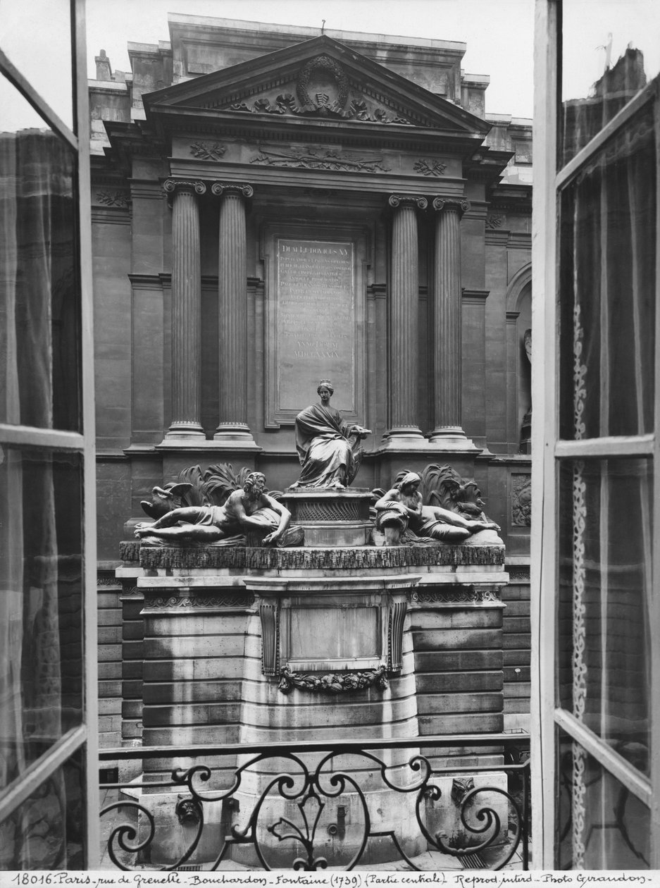 A Négy évszak szökőkútja, középső rész, rue de Grenelle, 1739-46 (részlet) (lásd még 346094, 346095, 346096, 346097) alkotó: Edmé Bouchardon