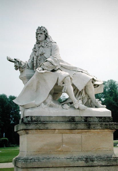 Andre Le Notre (1613-1700) szobra (márvány) alkotó: Edme Antony Paul Noel