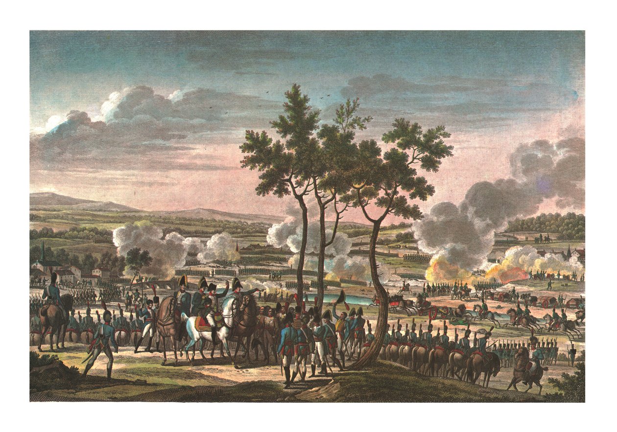 Abensbergi csata, 1809. április 20., 1850 körül alkotó: Edme Bovinet
