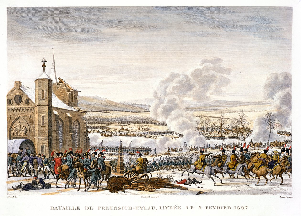 Az Eylau-i csata, Németország, 1807. február 9 alkotó: Edme Bovinet