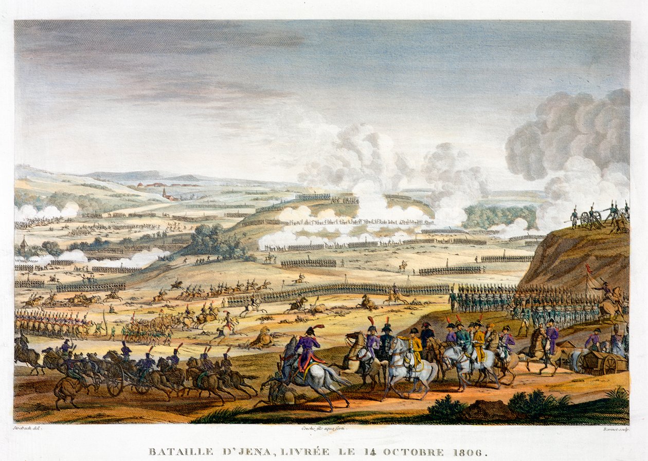A jénai csata, Németország, 1806. október 14 alkotó: Edme Bovinet