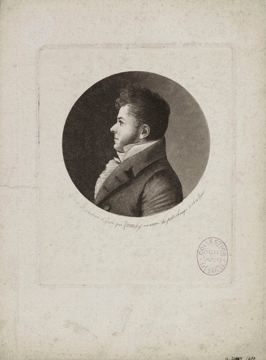 Marie-Henri Beyle portréja, Stendhal 1783-1842. alkotó: Edme Quenedey
