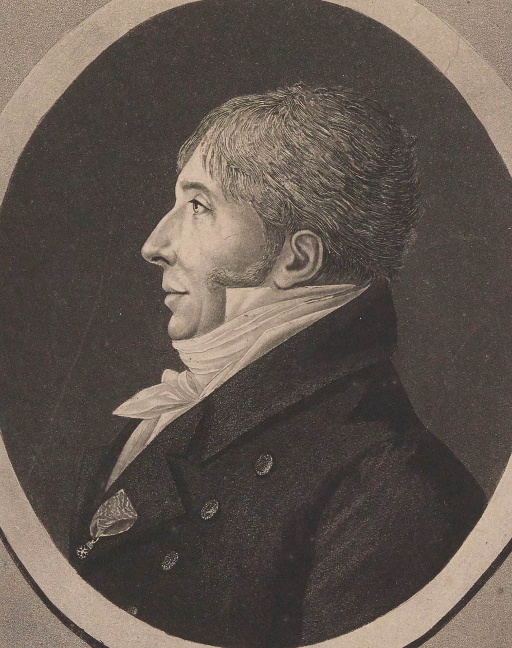Jean-François Le Sueur zeneszerző portréja 1760-1837, 1818. alkotó: Edme Quenedey
