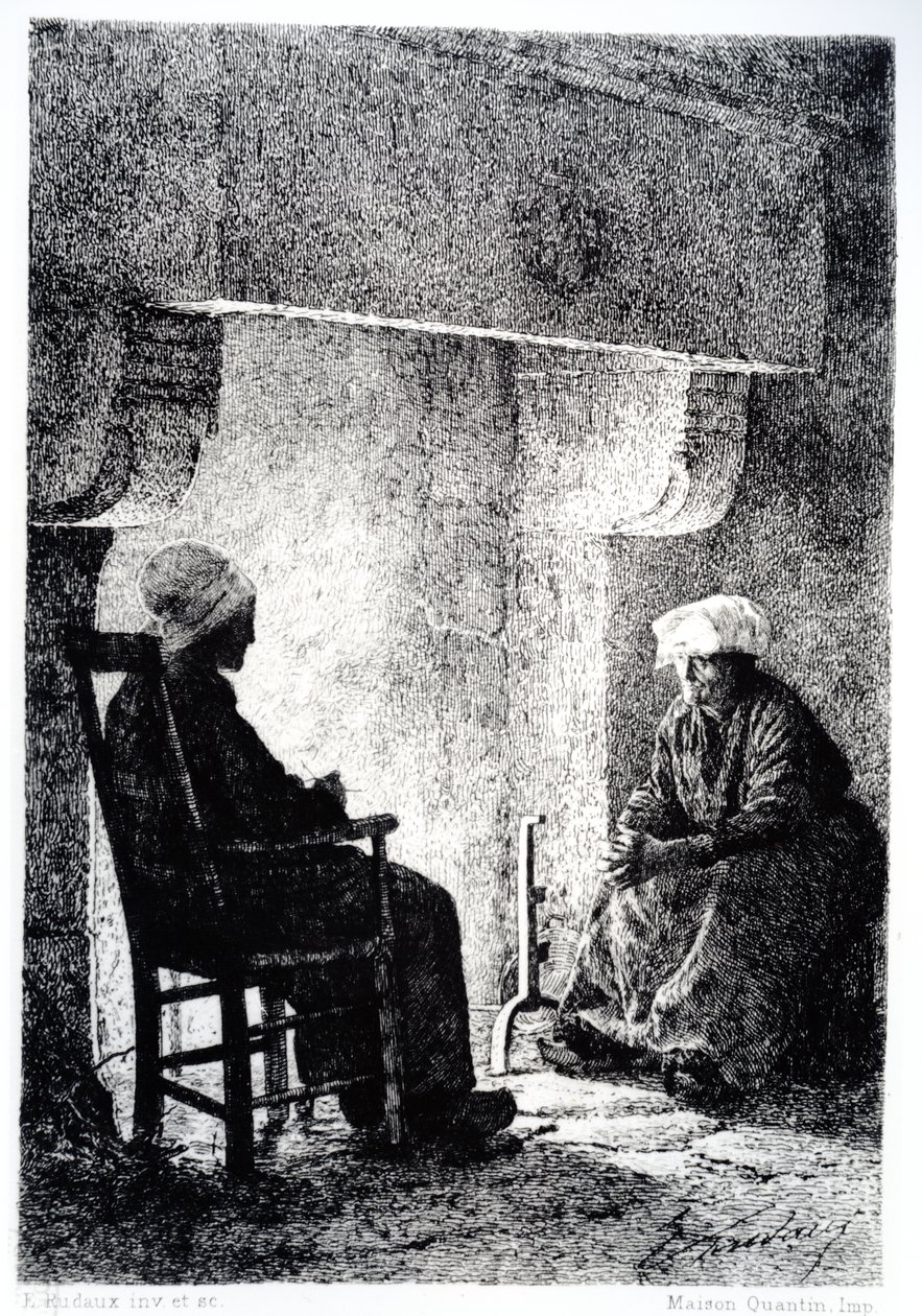 Illusztráció George Sands Az ördögök medencéje című művéből alkotó: Edmond Adolphe Rudaux
