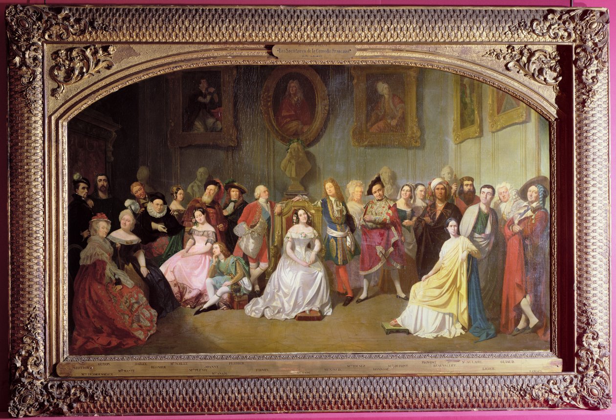 A Comedie-Francaise tagjai 1840-ben alkotó: Edmond A.F. Geffroy