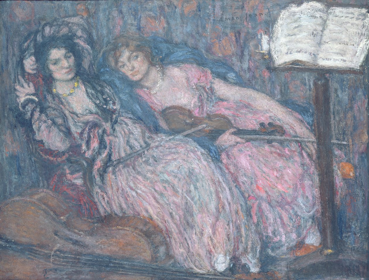 A két hegedűs alkotó: Edmond François Aman Jean