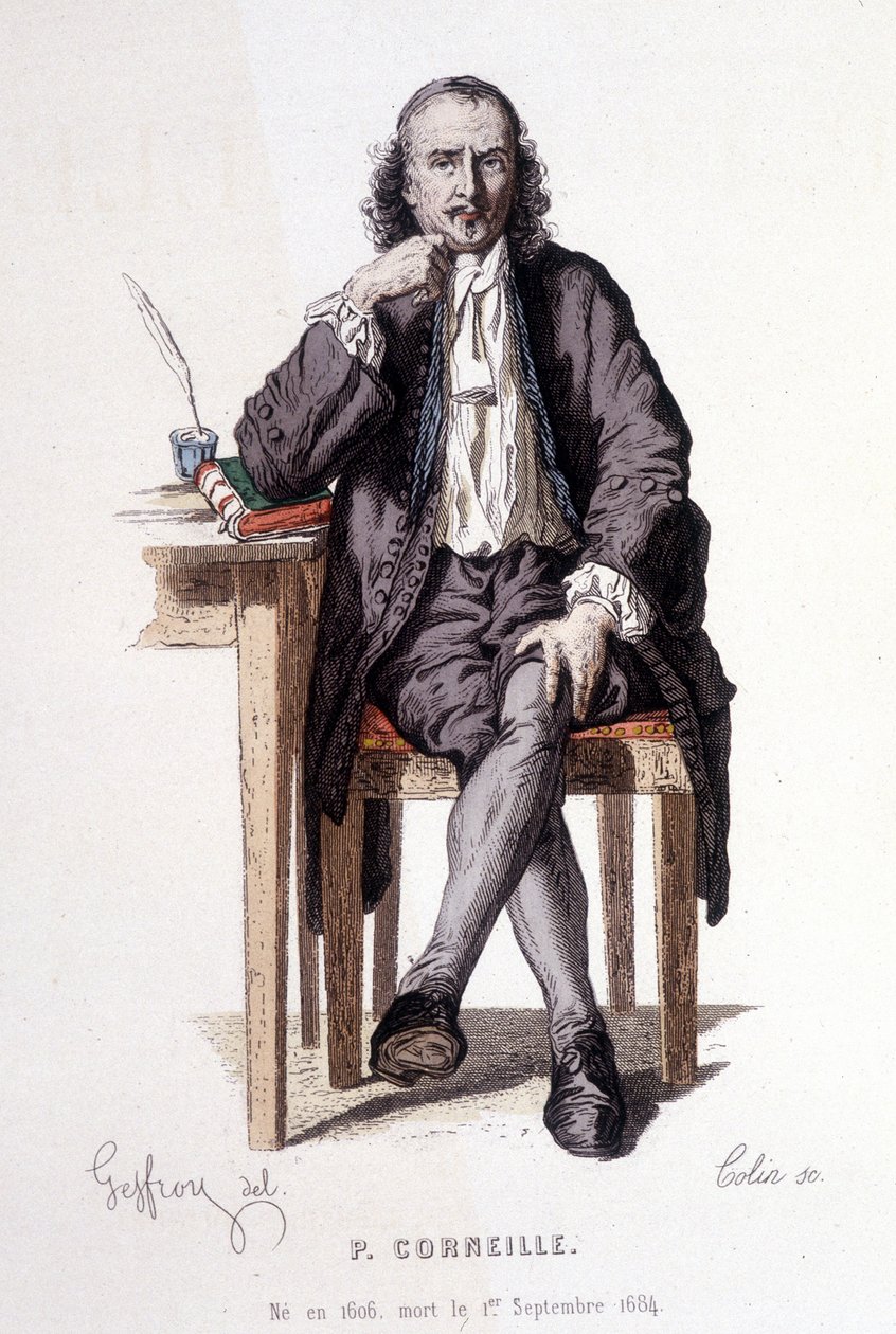 Pierre Corneille (1606/1684), amelyet Geoffroy csontozott. alkotó: Edmond Aime Florentin Geffroy