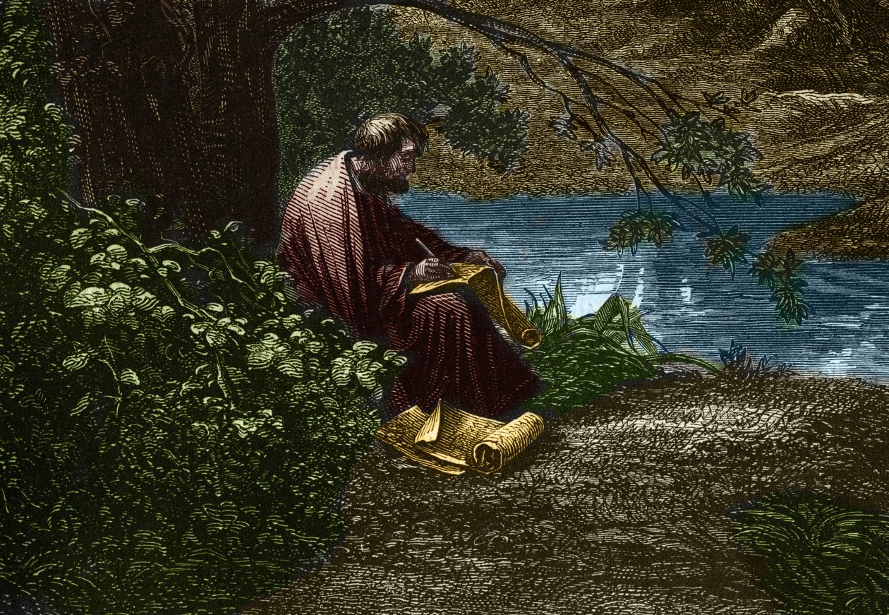 A görög filozófus, Démokritosz (Démokritosz) alkotó: Edmond Castan