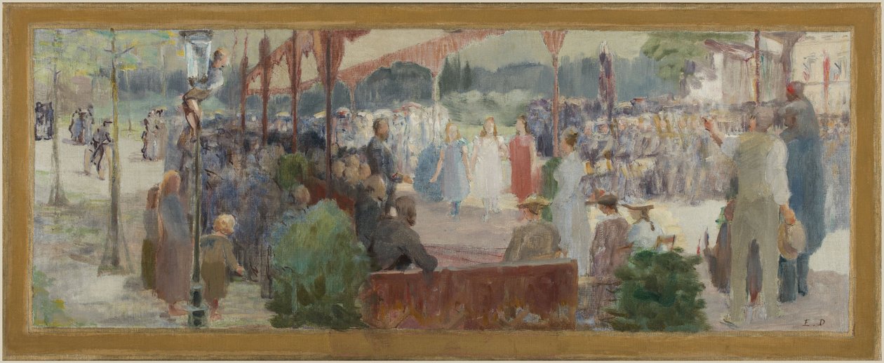 Maisons-Alfort faluházának vázlata: Hommage au mérite, 1893 és 1895 között (olaj, vászon) alkotó: Edmond Debon