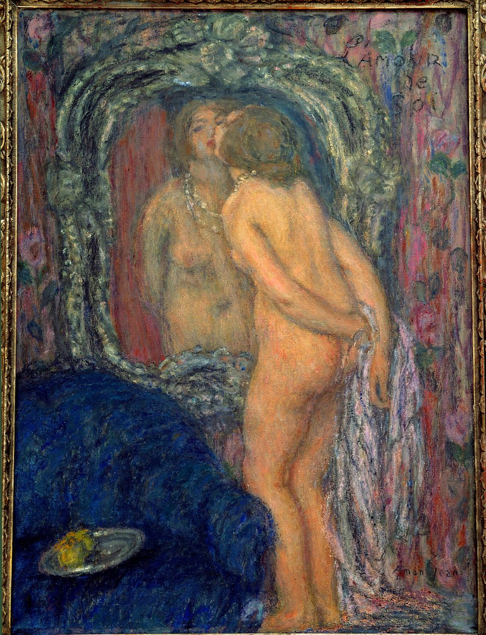 Önimádat. Edmond Francois Aman Jean festménye (Aman-Jean, Amand Jean, Aman-Jean alkotó: Edmond François Aman Jean