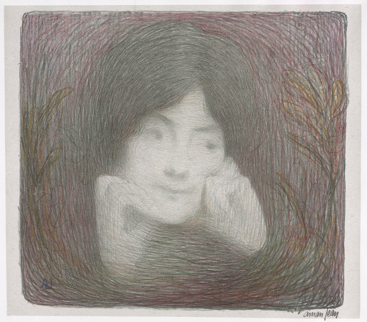 Album a Galerie Vollard nyomataiból: Mlle. Moreno a Comédie-Française-ból, 1897. alkotó: Edmond François Aman Jean