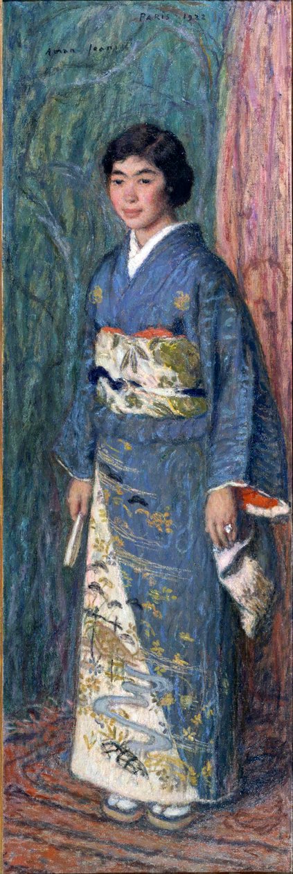 Egy japán nő portréja kimonóban, vagy Madame Kuroki alkotó: Edmond François Aman Jean