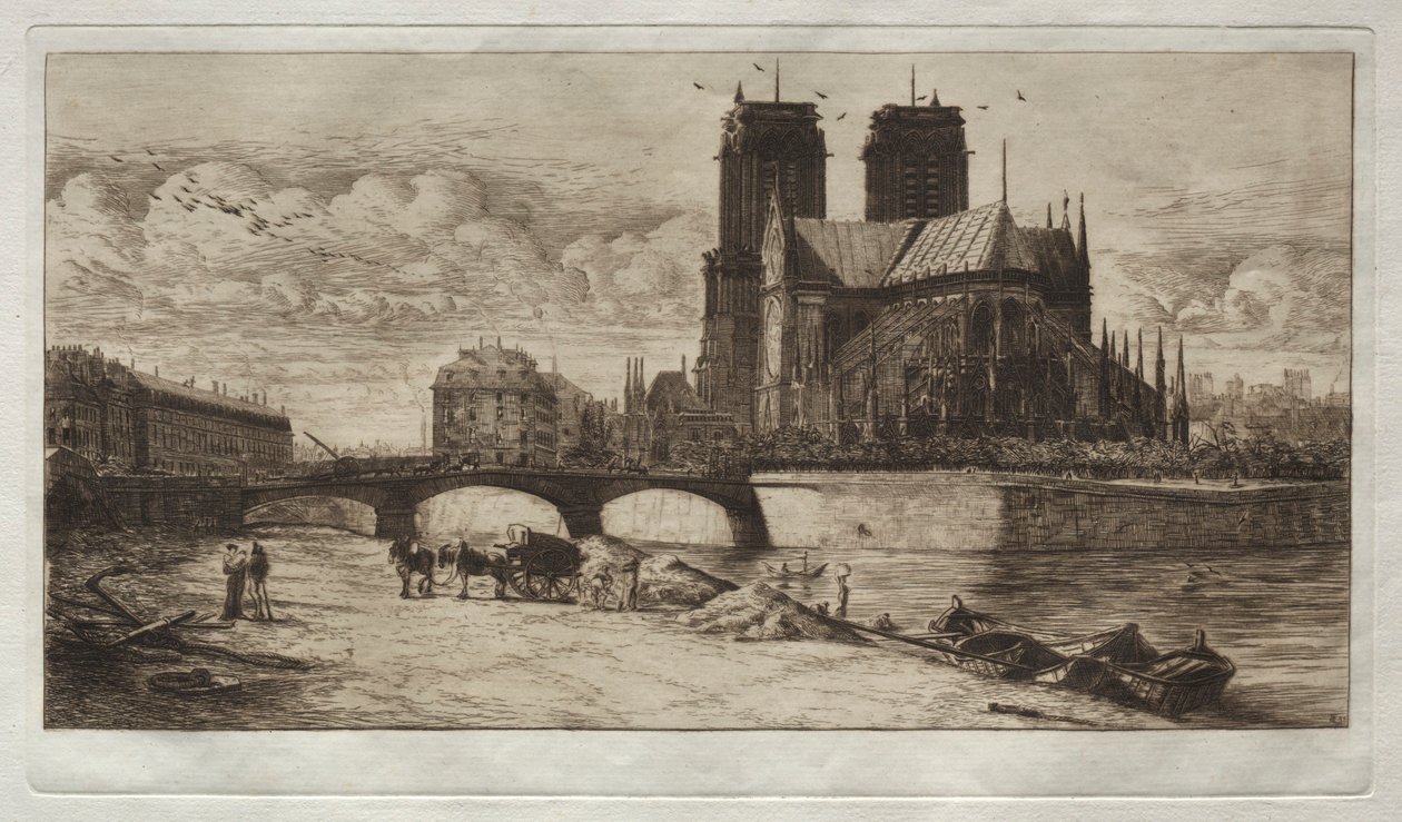 A Notre Dame de Paris apszisa alkotó: Edmond Gosselin