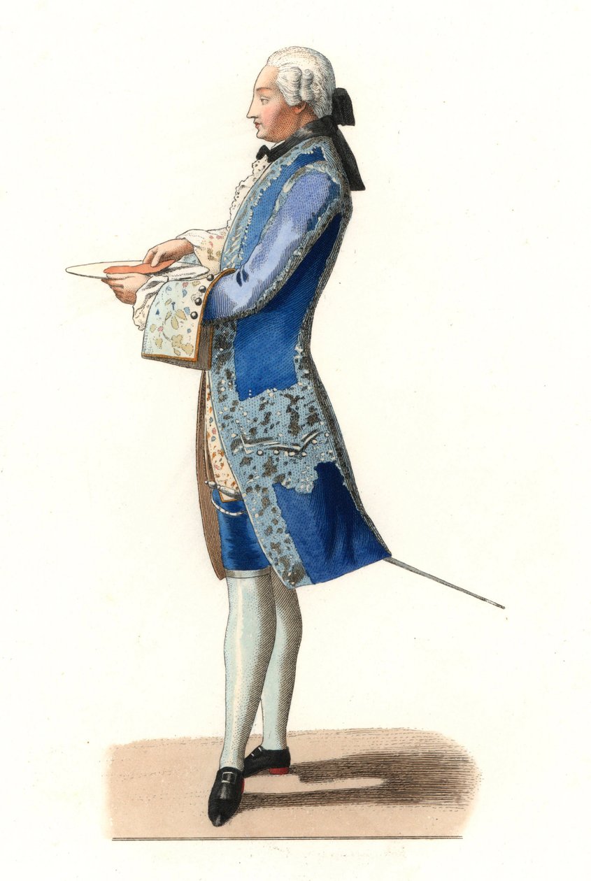 Charles Rosalie de Rohan Chabot (1740-1813), Jarnac grófja, Olivier 1777-es festménye nyomán - Litográfia Edmond Lechevallier-Chevignard (1825-1902) illusztrációjából, a „Costumes historiques des 16e” c. alkotó: Edmond Lechevallier Chevignard