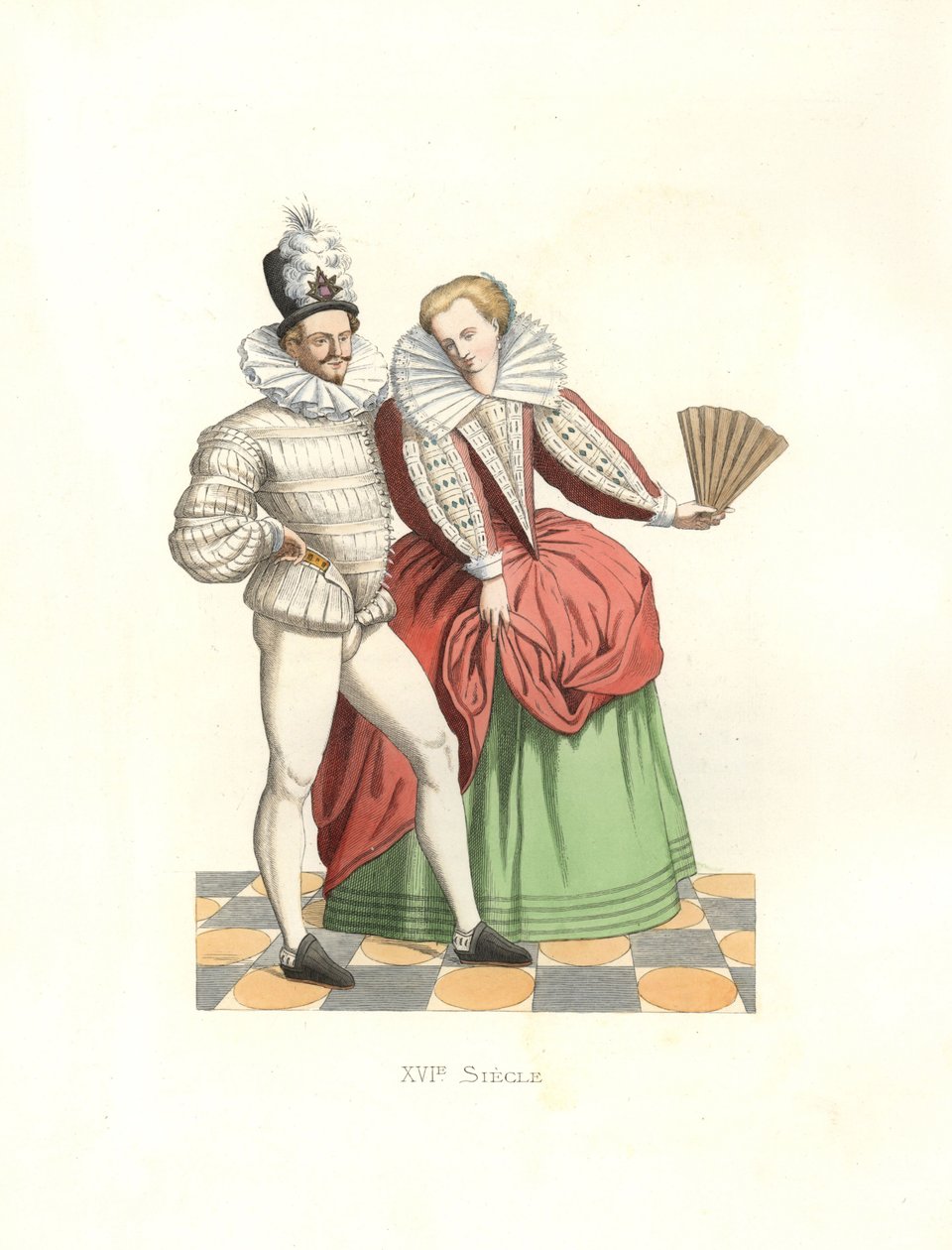 Francia nemesek III. Henrik udvarában (1574-1589) alkotó: Edmond Lechevallier Chevignard