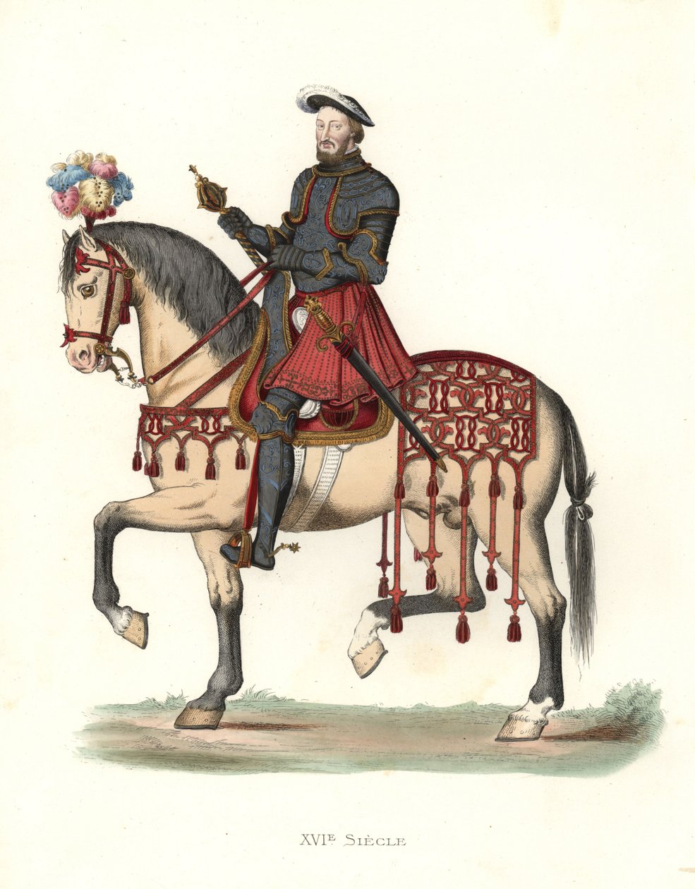I. Ferenc francia király (1494-1547) alkotó: Edmond Lechevallier Chevignard