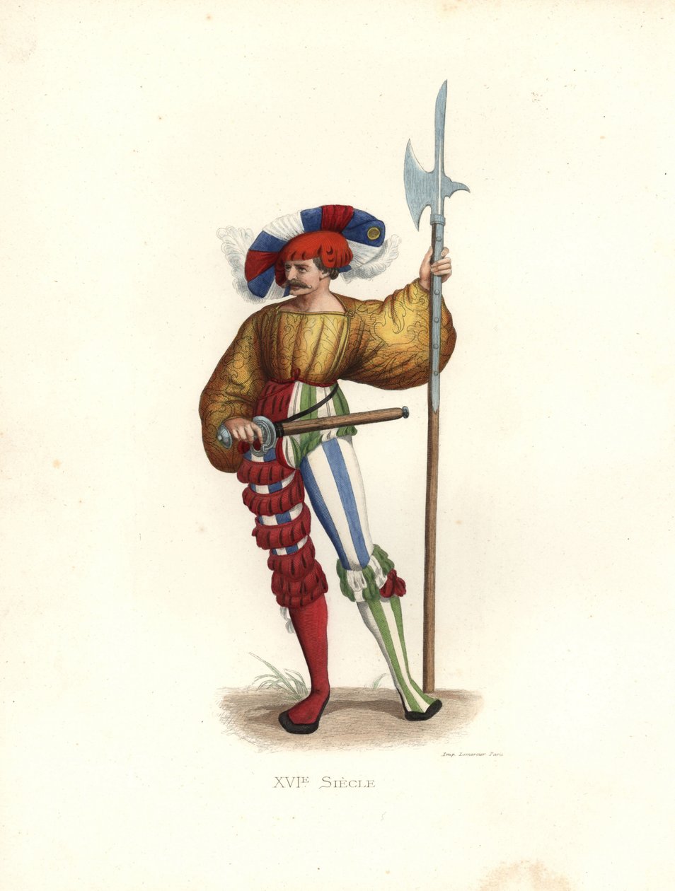 Halberdier alkotó: Edmond Lechevallier Chevignard