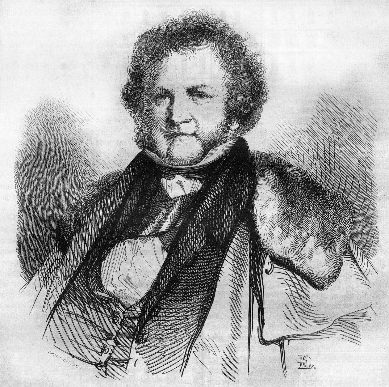 Jean Jacques Sellon (1782-1839), svájci filantróp, pacifista és politikus, a rabszolgaság és a halálbüntetés eltörlésének támogatója portréja. Chevignard metszet a „” Le Magasin Picturesque”-ben alkotó: Edmond Lechevallier Chevignard