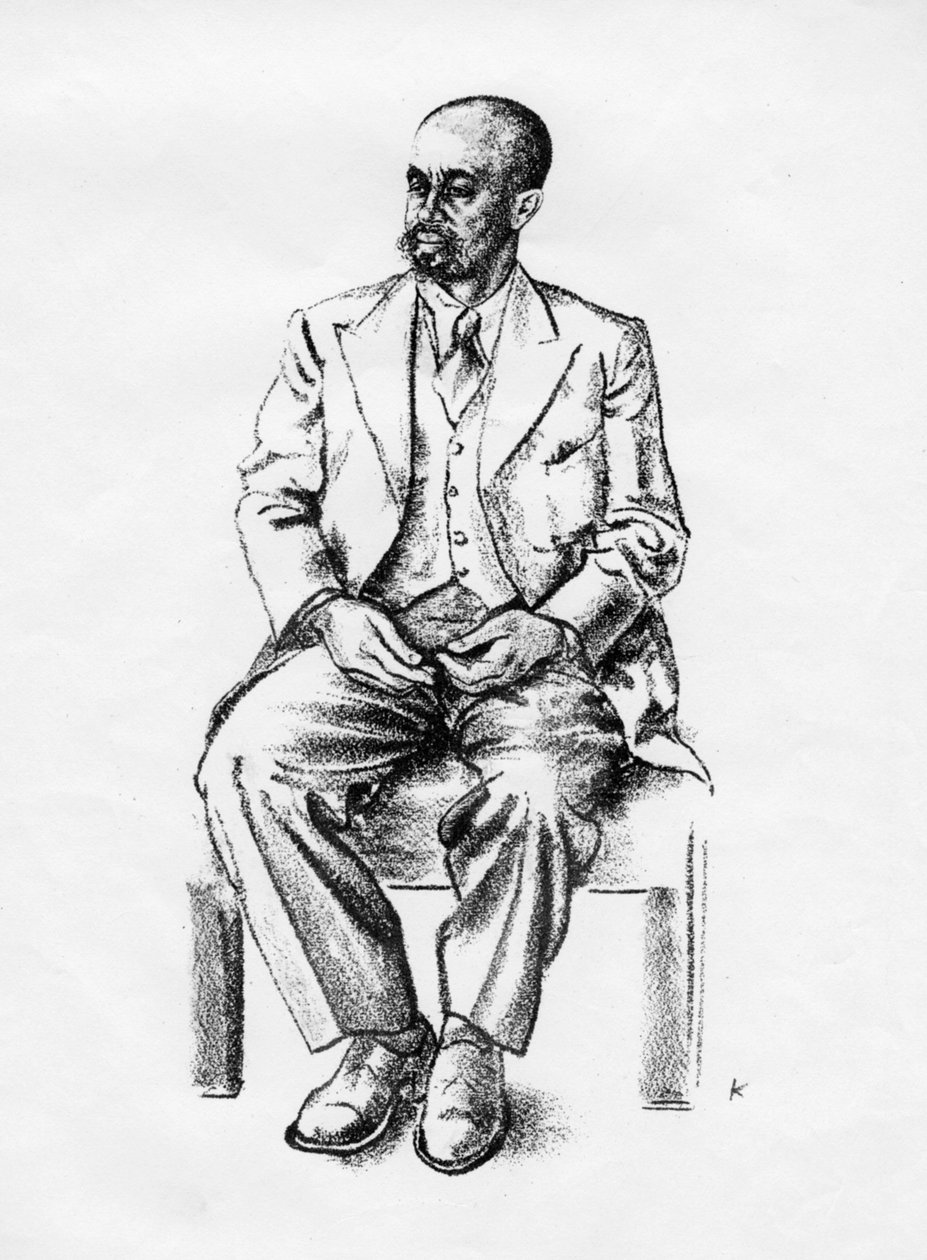 Bedjironde Tecle Hawariate, etióp államférfi, 1935 alkotó: Edmond Xavier Kapp
