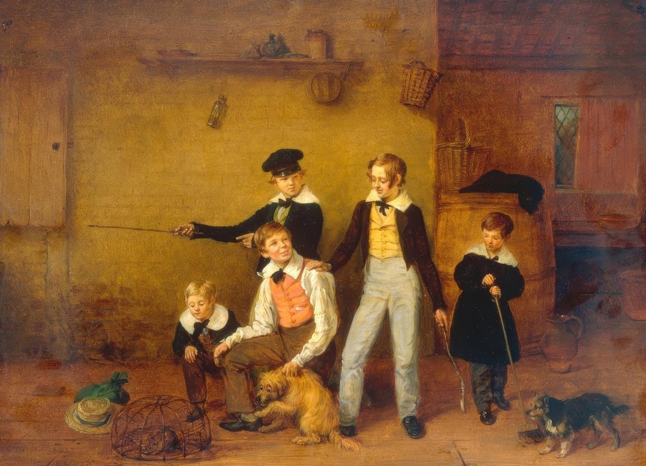 Fiúk házi kedvenceikkel alkotó: Edmund Bristow