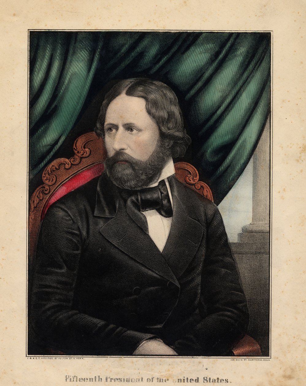 Az Egyesült Államok tizenötödik elnöke, 1857 alkotó: Edmund Burke Kellogg