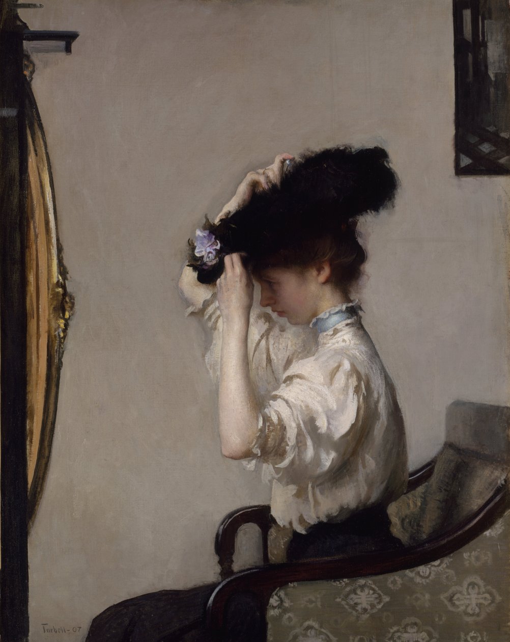 Felkészülés a matinéra alkotó: Edmund Charles Tarbell