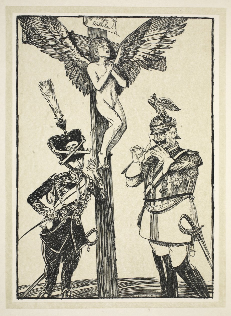 A belga keresztre feszítés, illusztráció a The Kaiser