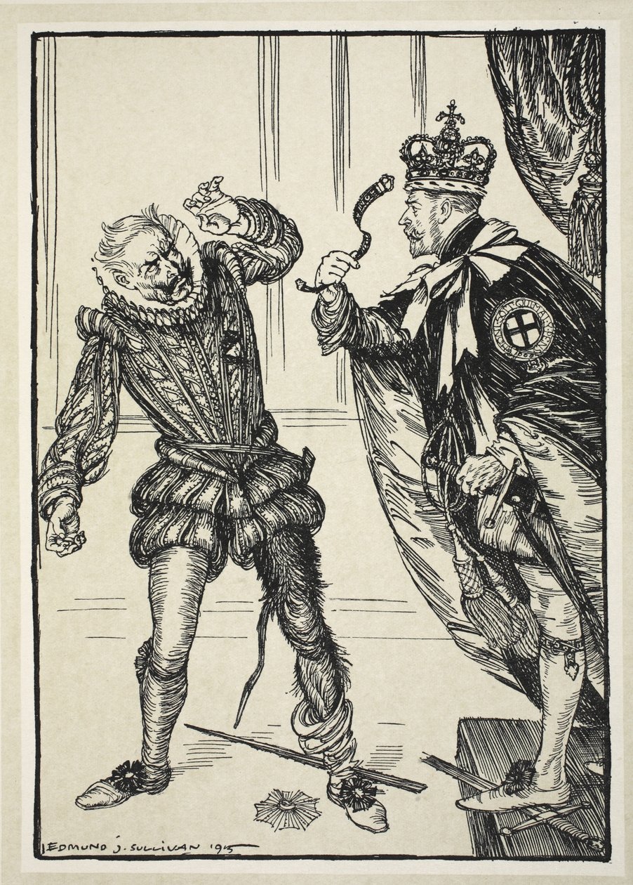 Az Ungartered Blackleg ("Honi soit ..."), illusztráció a The Kaiser
