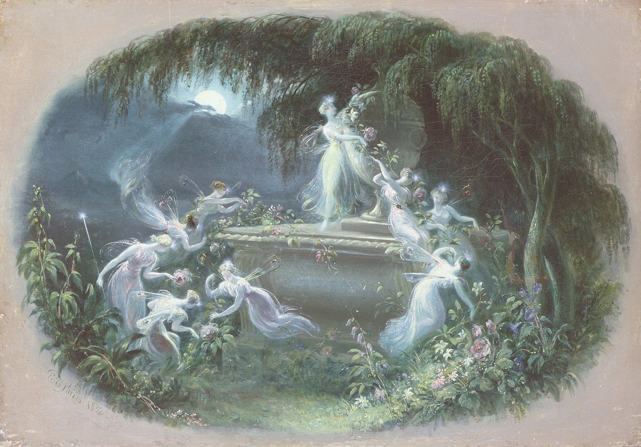 A látogatás holdfényben, 1832 alkotó: Edmund Thomas Parris