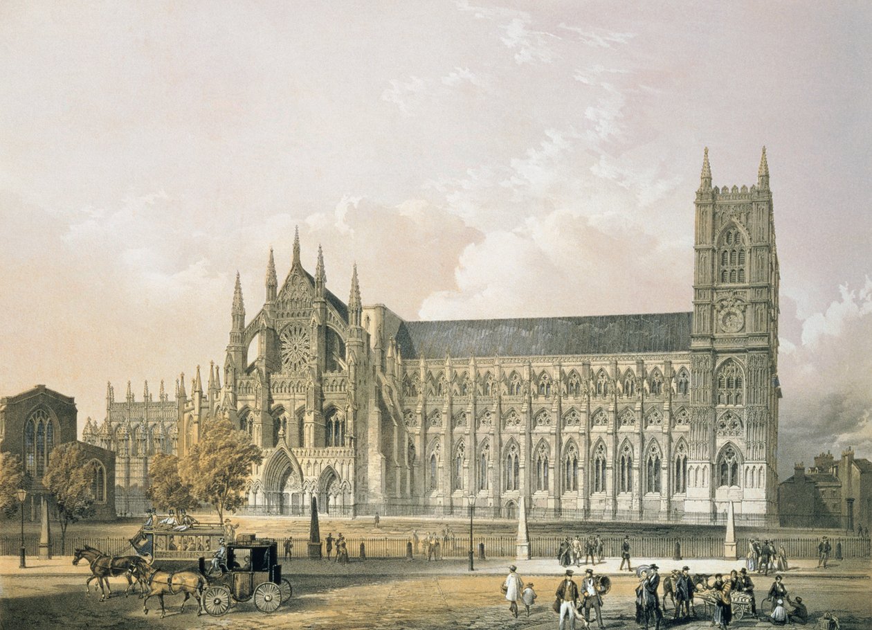 Westminster Abbey, kocsma. 1852 alkotó: Edmund Walker